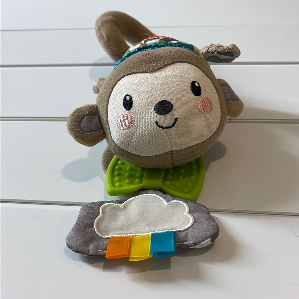 Infantino Go gaga! Musical Pull Down Monkey With Rainbow Baby Toy